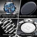 OLEVS Brand Wristwatch Fashion Business Sports Style Quartz Core watch Stainless steel waterproof Real Three-Eye Men's Watches